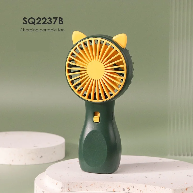 New USB Mini Fan Portable Handheld Fan Rechargeable Mini Handy Fan Pocket Size Low Noise Small Electric Fan Student Dormitory