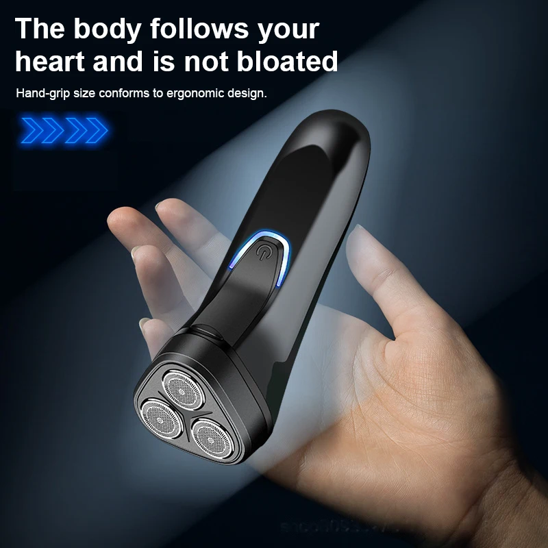 Mini Electric Shaver Men's Face Beard Razor USB Charging Washable Beard Trimmer Razor Ladies Travel Portable Body Hair Trimmer