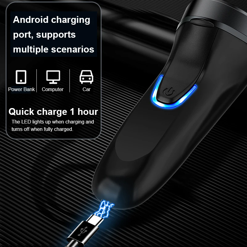 Mini Electric Shaver Men's Face Beard Razor USB Charging Washable Beard Trimmer Razor Ladies Travel Portable Body Hair Trimmer