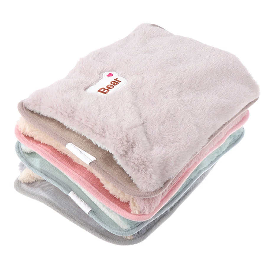 Electric Hot Water Bag Soft Winter Hand Warmer Reusable Bottle EU Plug Rechargeable Pocket