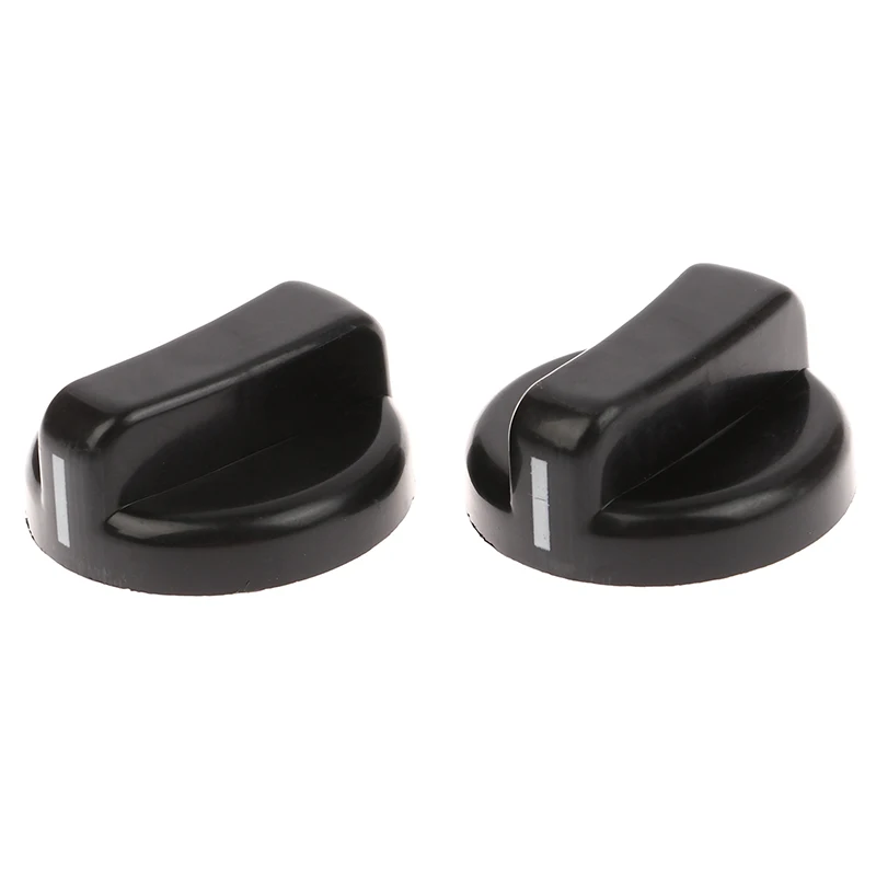 2PCS 8mm General Plastic Handle Gas Stove Replacement Control Switch Knob Range Oven Knob For Benchtop Burner