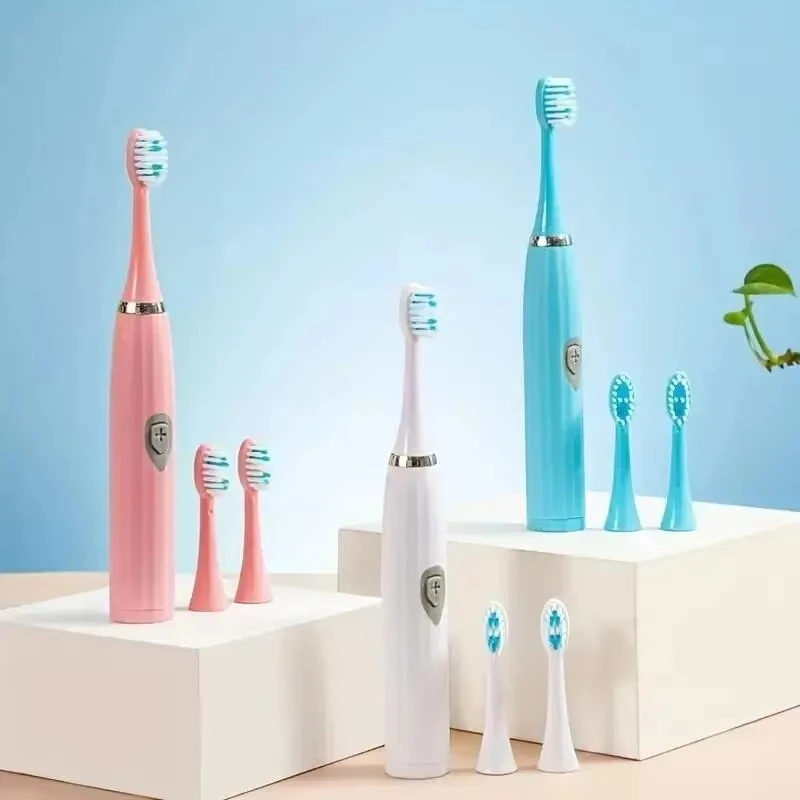 Electric Toothbrush IPX7 Waterproof Sonic Toothbrush DuPont Soft Bristles Adult Large Button Vibration Intelligent Toothbrush