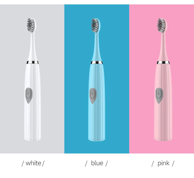 Electric Toothbrush IPX7 Waterproof Sonic Toothbrush DuPont Soft Bristles Adult Large Button Vibration Intelligent Toothbrush