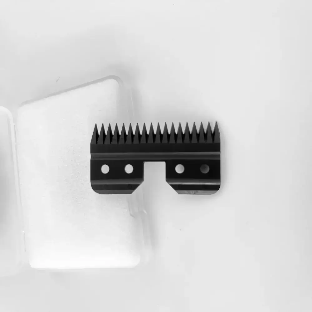10pcs Black Fast Feed Ceramic Blades Replacement Blades for Oster Fast Feed Clipper A5 Grooming Clippers Movable Blade