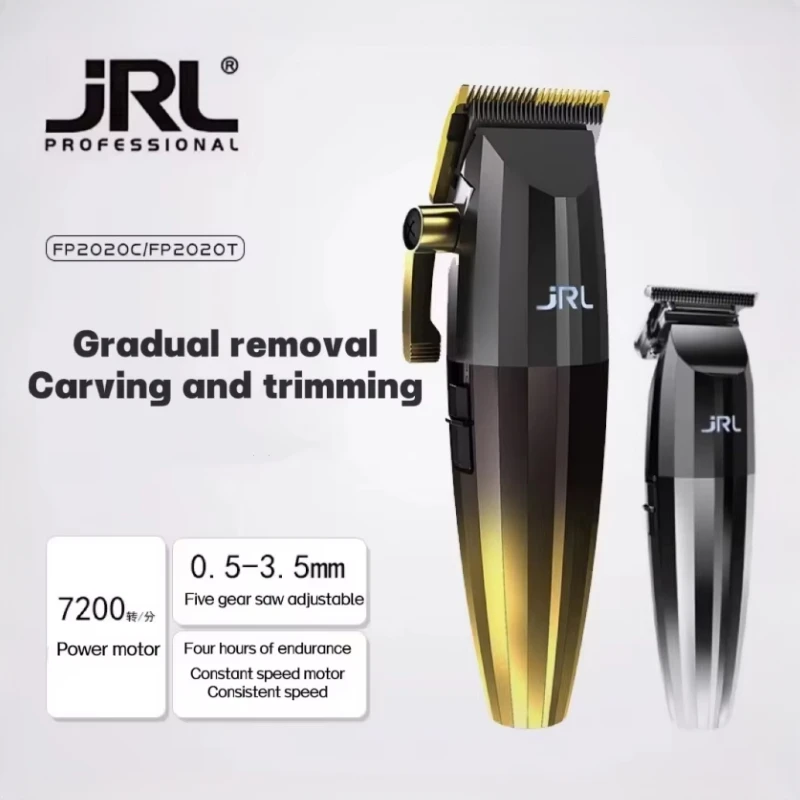 Original JRL Clipper JRL 2020c 2020t Professional Hair Clipper Men's Oil Head Trimmer Cordless Electric Push Shear Hairdresser