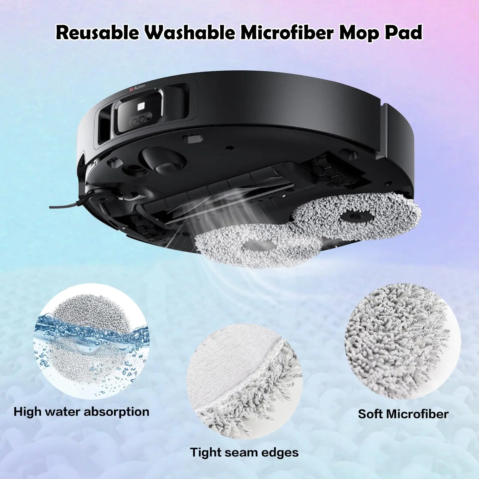 Mop Cloth For Dreame X50 Ultra/L20 Ultra/L10s Pro Ultra/X30 Ultra/L10s Pro Gen2/L10s Plus/L40 Ultra/X40 Ultra Robot Vacuum Parts