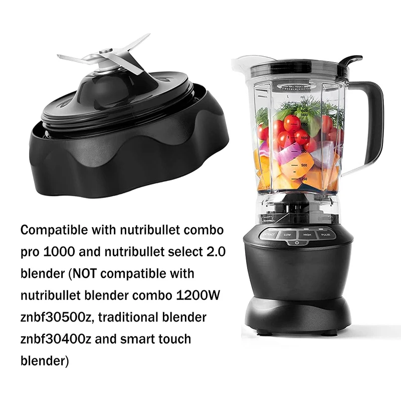 Pro 1000W 1200W Blender Blade Replacement parts Fit for Nutribullet Blenders Combo Pro 1000 and Select 2.0 Easy Twist Blade