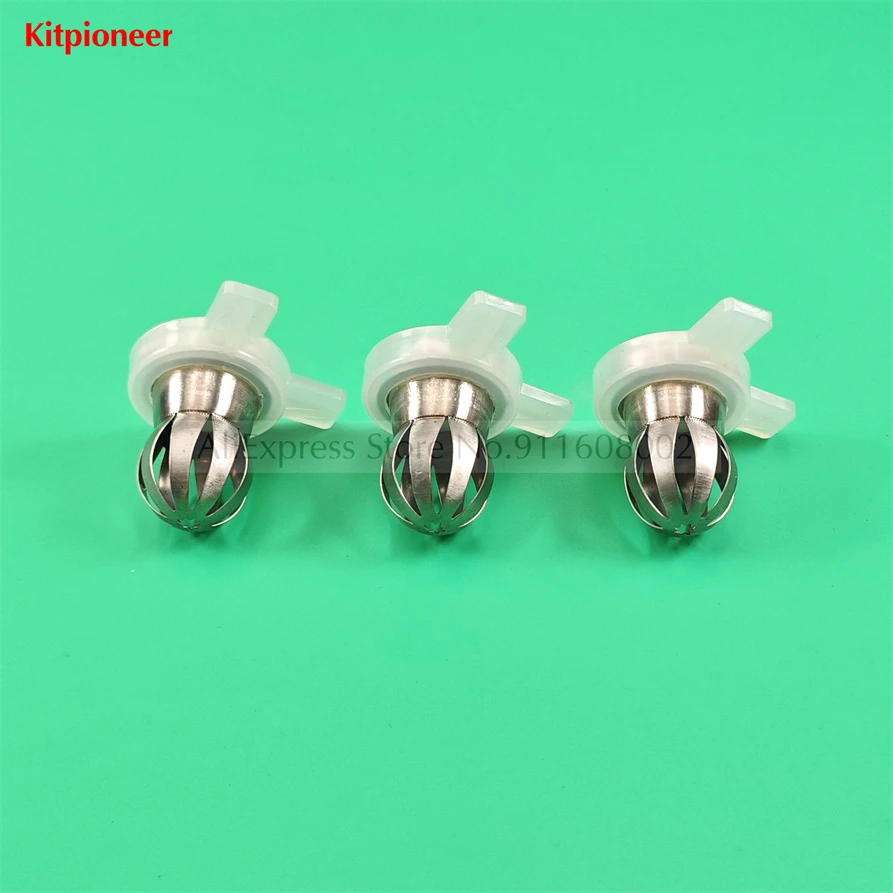 3 Pieces Mould Nozzle Cap Flower Petals Shaped Nozzles New Spare Parts Of YKF Soft Serve Ice Cream Machines Replacement Fittings