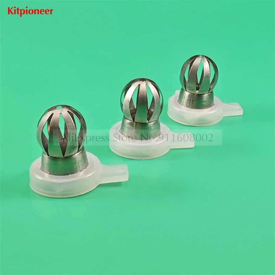 3 Pieces Mould Nozzle Cap Flower Petals Shaped Nozzles New Spare Parts Of YKF Soft Serve Ice Cream Machines Replacement Fittings