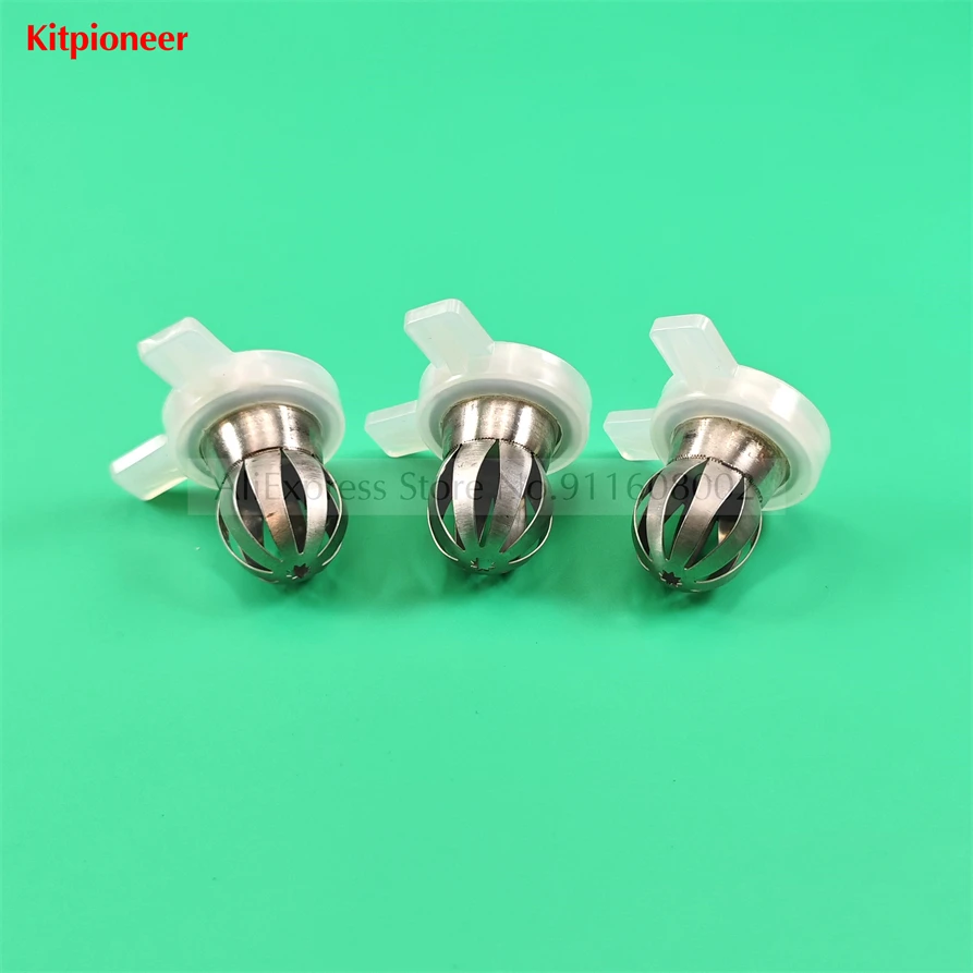 3 Pieces Mould Nozzle Cap Flower Petals Shaped Nozzles New Spare Parts Of YKF Soft Serve Ice Cream Machines Replacement Fittings
