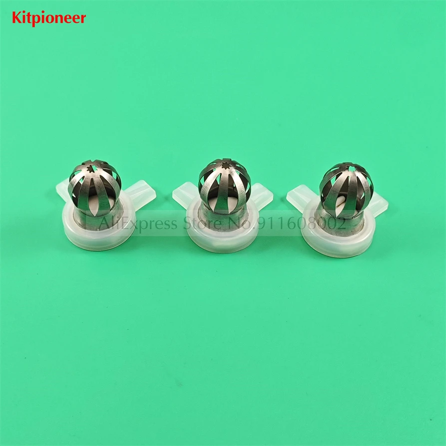 3 Pieces Mould Nozzle Cap Flower Petals Shaped Nozzles New Spare Parts Of YKF Soft Serve Ice Cream Machines Replacement Fittings