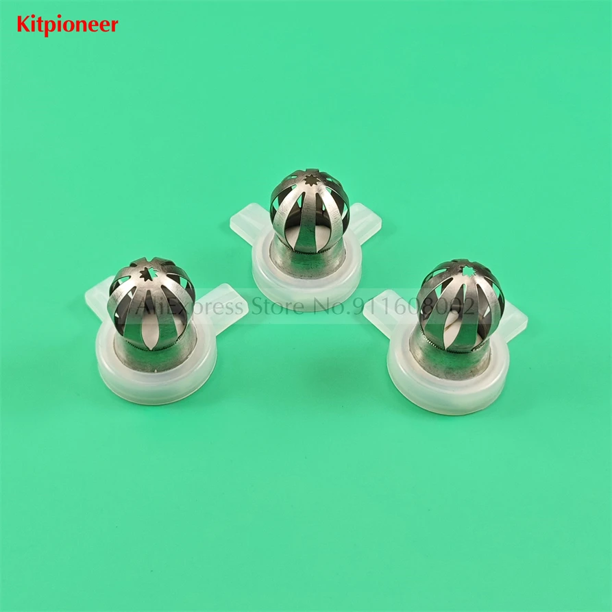 3 Pieces Mould Nozzle Cap Flower Petals Shaped Nozzles New Spare Parts Of YKF Soft Serve Ice Cream Machines Replacement Fittings