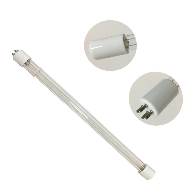 12W 25W 4 Pins Quartz Glass Ultraviolet Sterilizing Lamp For Water UV Lamp Desinfection For Over Flow UV Sterilizer
