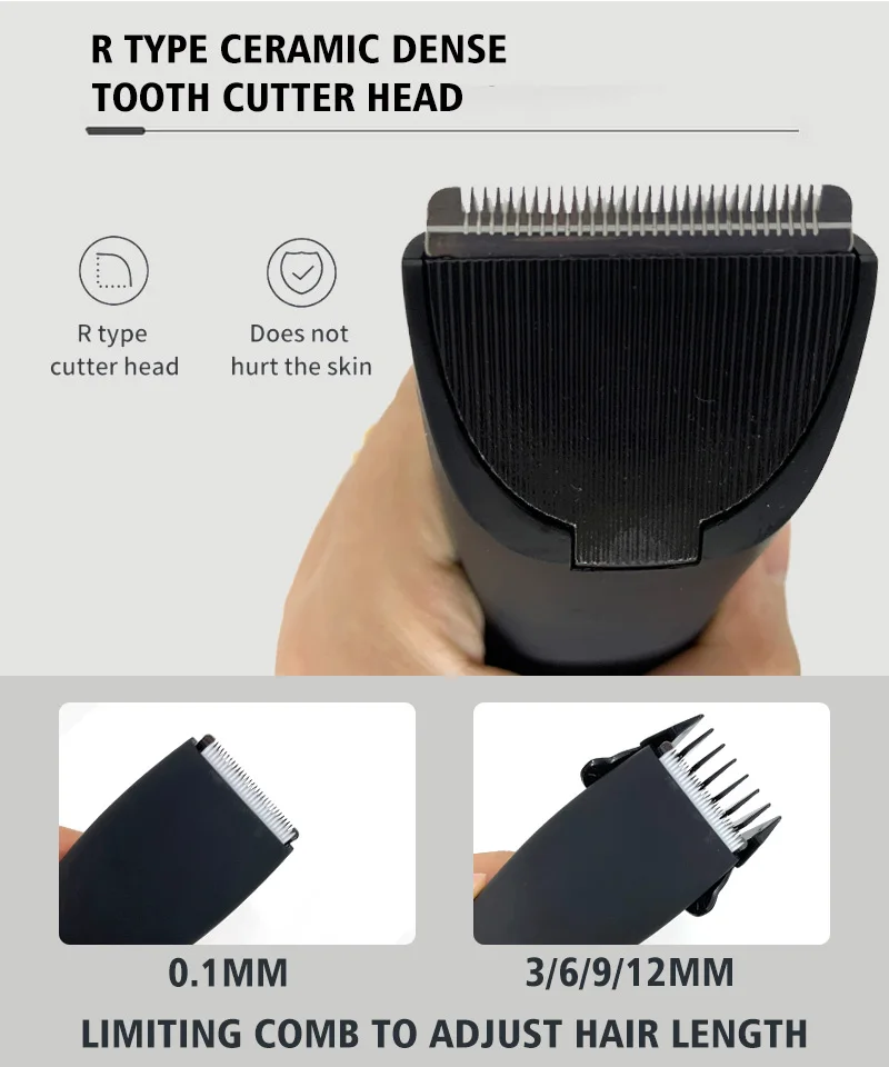 Men's Electric Groin Hair Trimmer Pubic Hair Trimmer Body Grooming Clipper for Men Bikini Epilator Rechargeable Shaver Razor