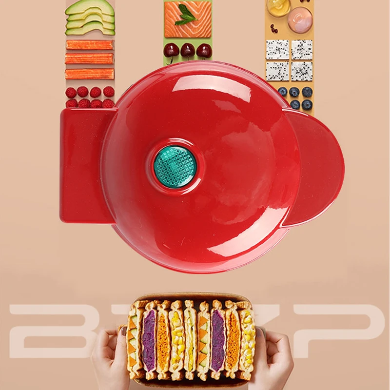 Eggette Machine Pan Breakfast Waffle Molds Mini Waffle Pot Egg Cake Oven Mini Electric Waffles Maker Bubble Egg Cake Oven