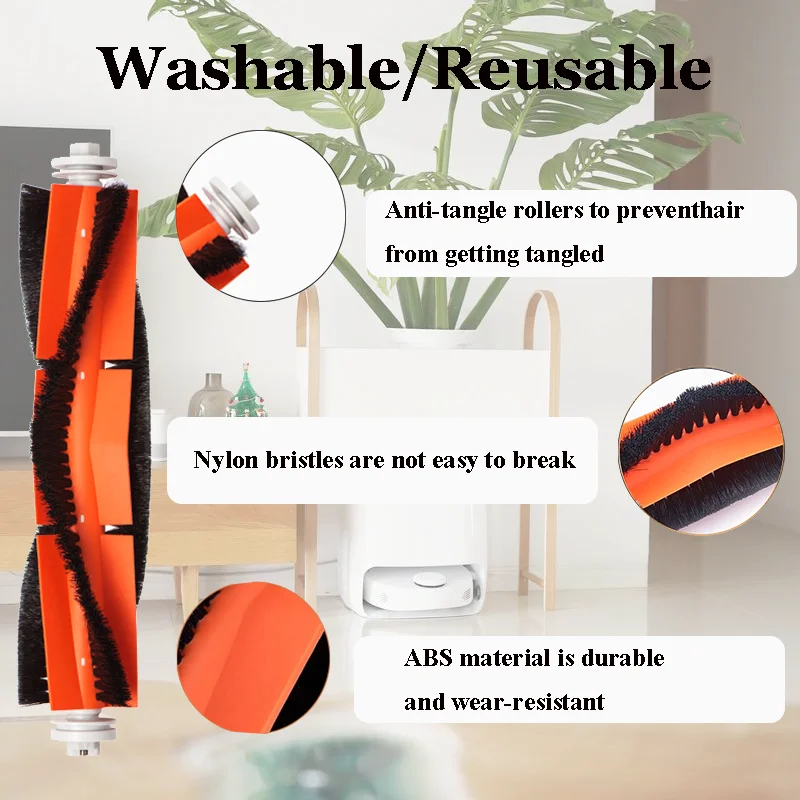 For Dreame D9 / D9 Max / L10 Pro / Trouver LDS Finder Vacuum Parts Main Side Brush Hepa Filter Mop Cloth Water Tank Accessories