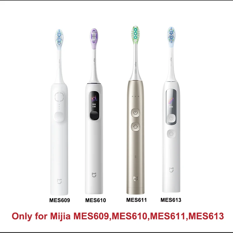Original Replacement Brush Heads for Xiaomi Mijia Electric Toothbrush MES609/610 Pro Sonic Sweep Vibration Toothbrush Head 3PCS