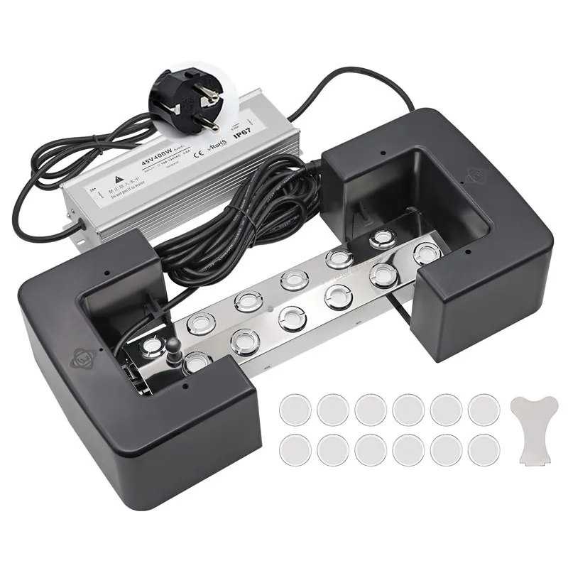 2/4/6/8/10/12 Head Ultrasonic Mist Maker Fogger Stainless Steel Air Humidier Garden/Rockery/Pool Fog Sprayer Generator 220V