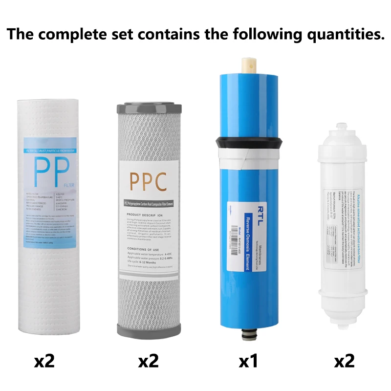 OSWNKW Water Purifier Filter Compatible With RO600GPD Filter Element Replacement
