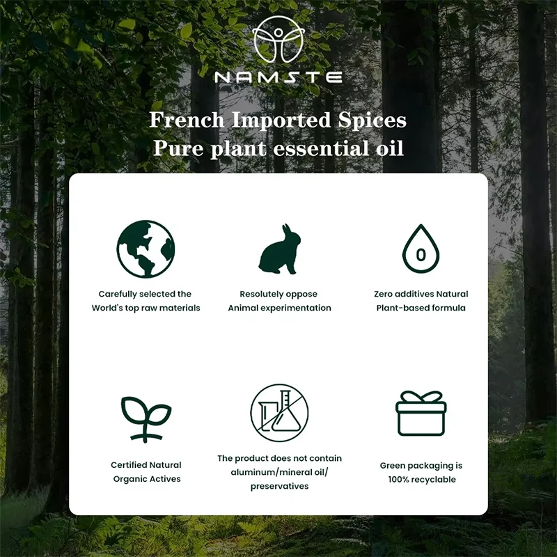 NAMSTE 500ML Hotel Essential Oil Inspired Aromatherapy Scent Diffuser Oil Scent Perfumes Essential Oil Diffusers Air Purifier