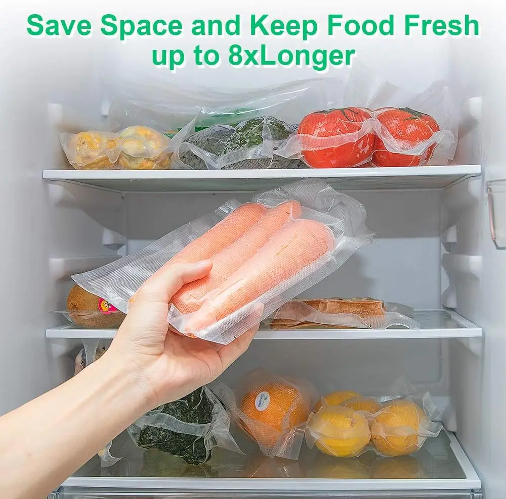 Single roll length 500cm, textured roll bag, vacuum compression bag, plastic preservation bag, food vacuum packaging roll bag