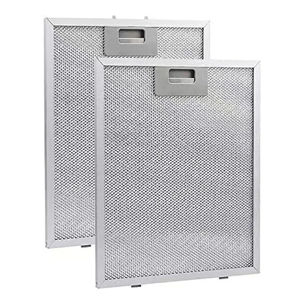 Kitchen Cooker Hood Filters Metal Mesh Extractor Vent Filter 350 X 285 X 9mm Silver Hoods Oil Filter Range Aspirator Filter