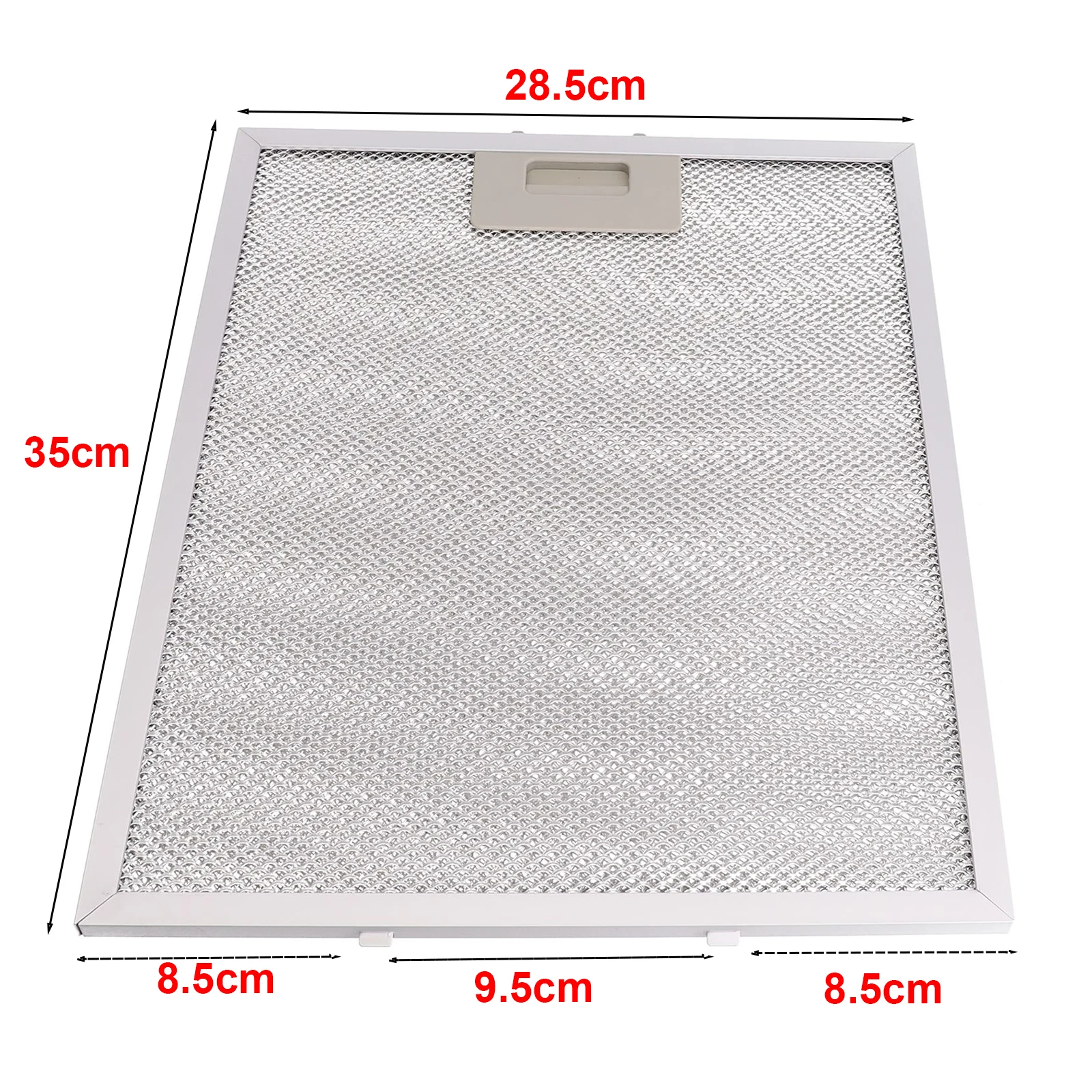 Kitchen Cooker Hood Filters Metal Mesh Extractor Vent Filter 350 X 285 X 9mm Silver Hoods Oil Filter Range Aspirator Filter