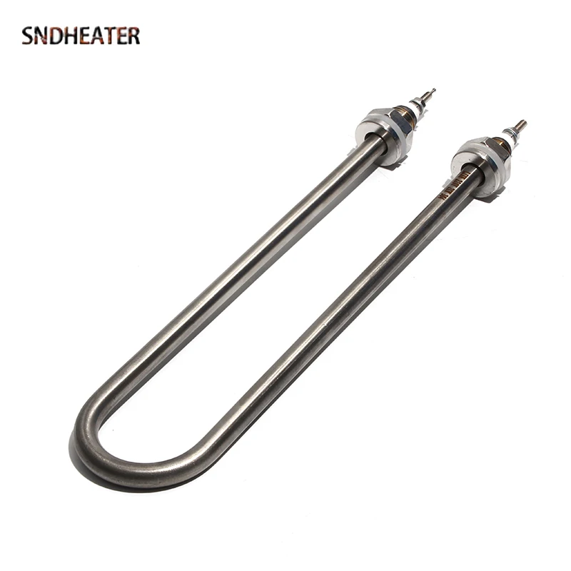 SNDHEATER 110V/220V/380V U Type Heating Element 1KW 1.5KW 2KW 3KW 4KW 304SS Electric Immersion Heater Spare Part 190/210/240MM