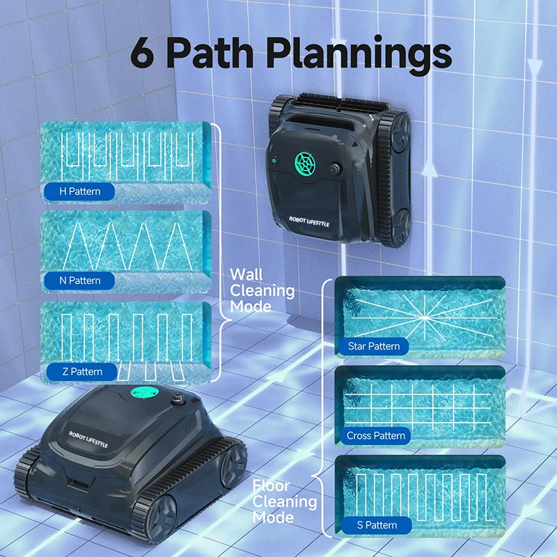 High End Cleaner Pool Robot Cordless WYBOT S2 for Large Swimming Pools Wall Climbing Function Pool Vacuum Cleaner APP Control