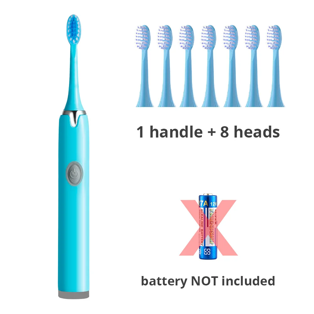 Tongwode Sonic Electric Toothbrush IPX7 Waterproof Adult Couple Home Use Soft Bristle Replaceable With 6 Tooth Brush Heads