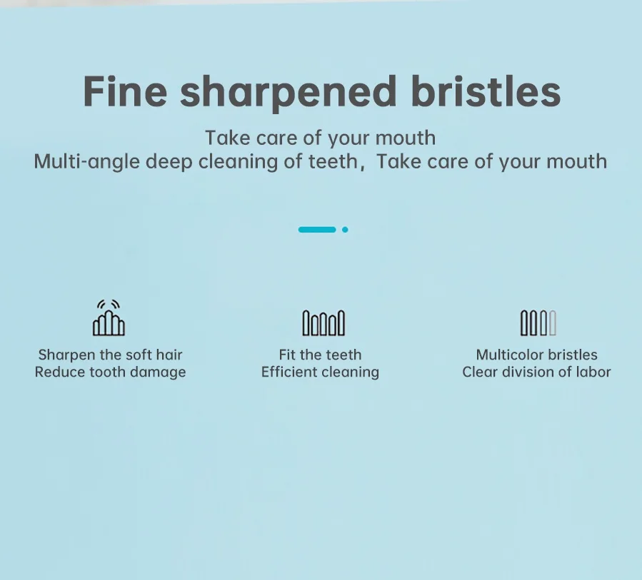 Tongwode Sonic Electric Toothbrush IPX7 Waterproof Adult Couple Home Use Soft Bristle Replaceable With 6 Tooth Brush Heads