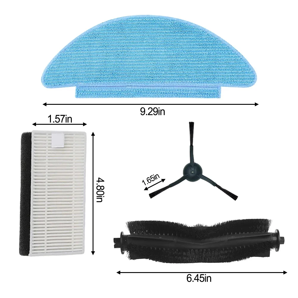 Compatible For Lubluelu SG60 SL60 SL60D SL61 / Tikom L9000 / L8000 Parts Main Side Brush Hepa Filter Mop Cloth Accessories