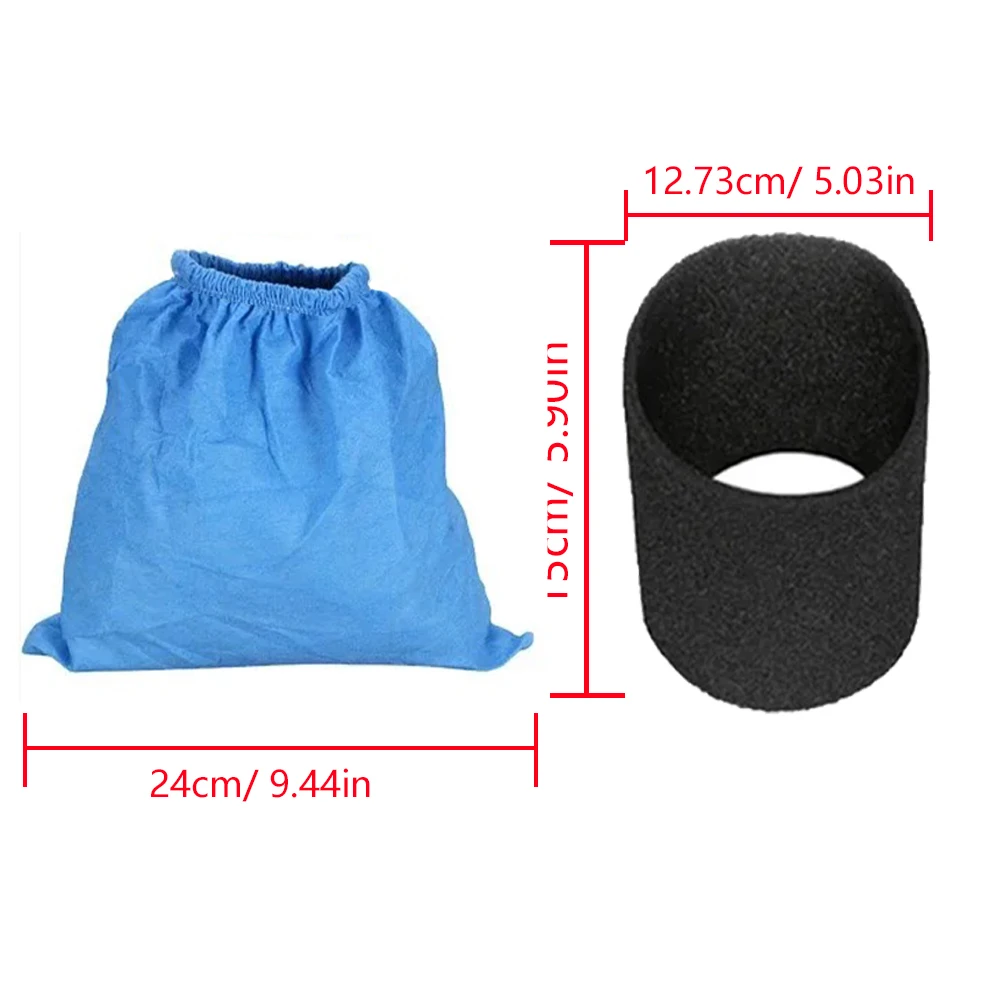 For Karcher MV1 WD1 WD2 WD3 NT Series Textile Filter Bag And Filter Elements, Vacuum Cleaner Filter Bag Parts Filter Replacement