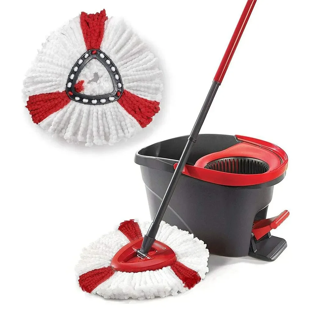 Mop Head Replacement for O-cedar and Vileda EasyWring 1 Tank System Washable Mop Pad Reusable Mopping Cloth 360 Rotatable Mop