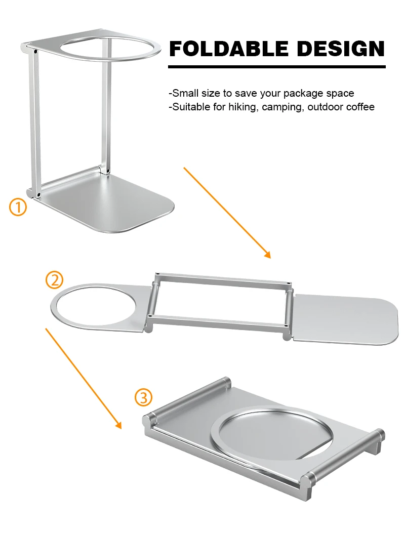 Foldable Coffee Drip Holder Aluminum Alloy Support Stand For Wireless Electric Portable Espresso Coffee Machine Accessories