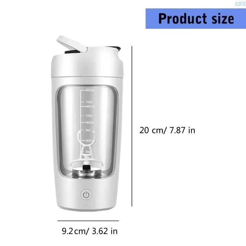 A2UE USB Rechargeable Portable Protein Mixer Electric 650ml for Shakes and