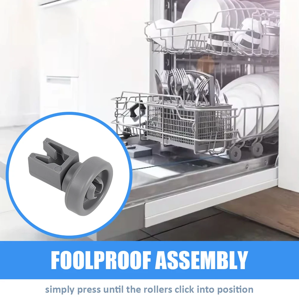 8PCS Dishwasher Top Basket Wheel For Aeg For Electrolux For Favorit For Privileg For Zanussi Dish Washer Upper Wheel Kits