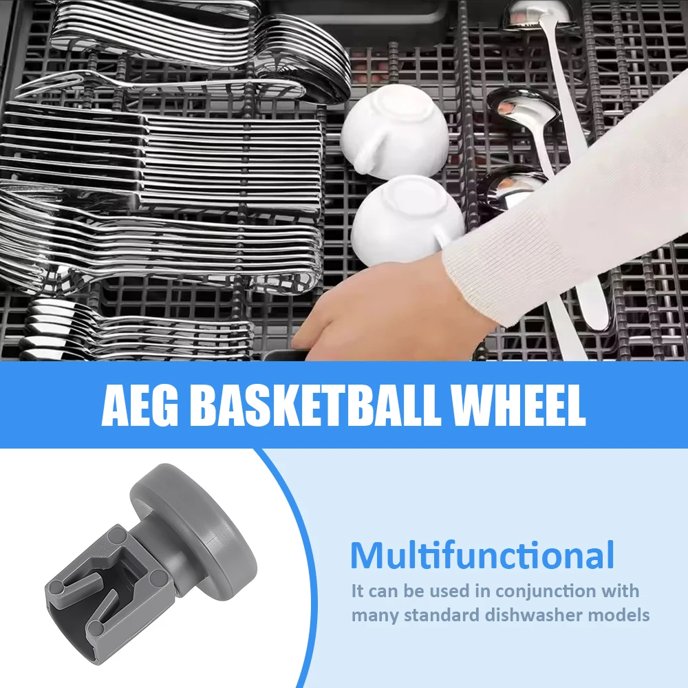 8PCS Dishwasher Top Basket Wheel For Aeg For Electrolux For Favorit For Privileg For Zanussi Dish Washer Upper Wheel Kits