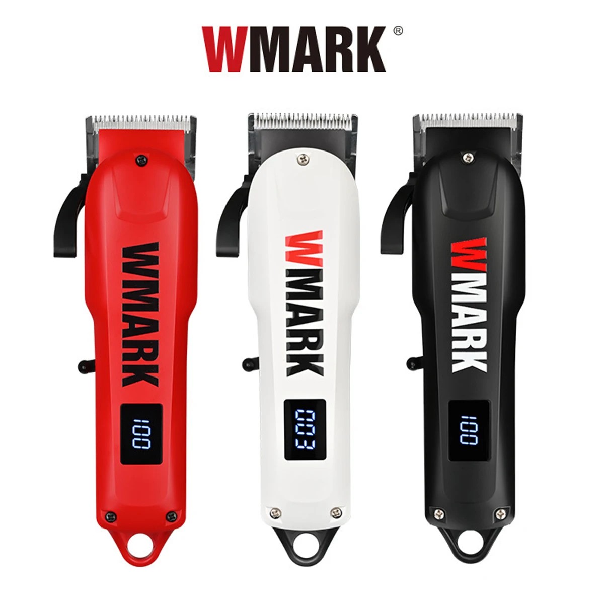 WMARK NG-1005 Men's Hair Clipper Professional Hair Clipper Cordless LED Display Low Noise Hair Cutting Machine for Men Barber