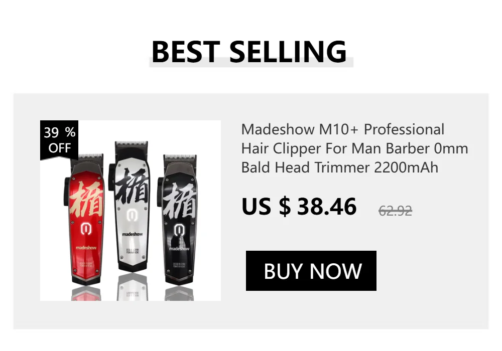 WMARK NG-1005 Men's Hair Clipper Professional Hair Clipper Cordless LED Display Low Noise Hair Cutting Machine for Men Barber