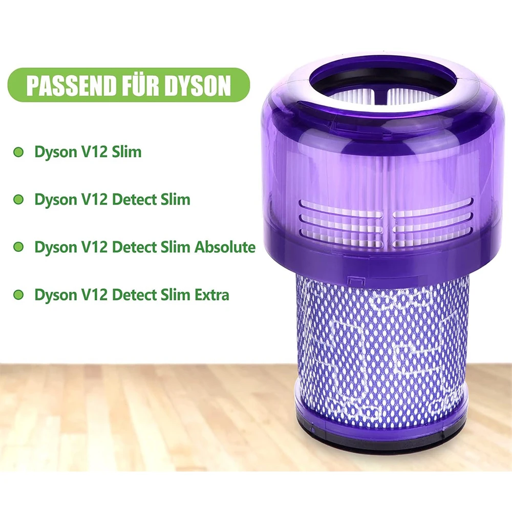 For Dyson V12 Detect Slim Absolute Extra Hepa Filter , Washable Filter, Replacement Filter for Dyson Slim Series Vacuum Cleaner