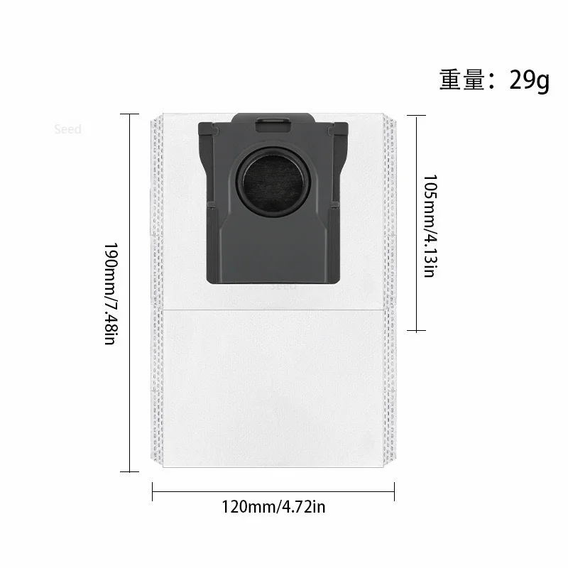 Dreame Mova E30 Ultra / Trouver E30 Ultra Robot Vacuums Cleaner Accesories Main Side Brush Hepa Filter Mop Cloths Dust Bag Spare