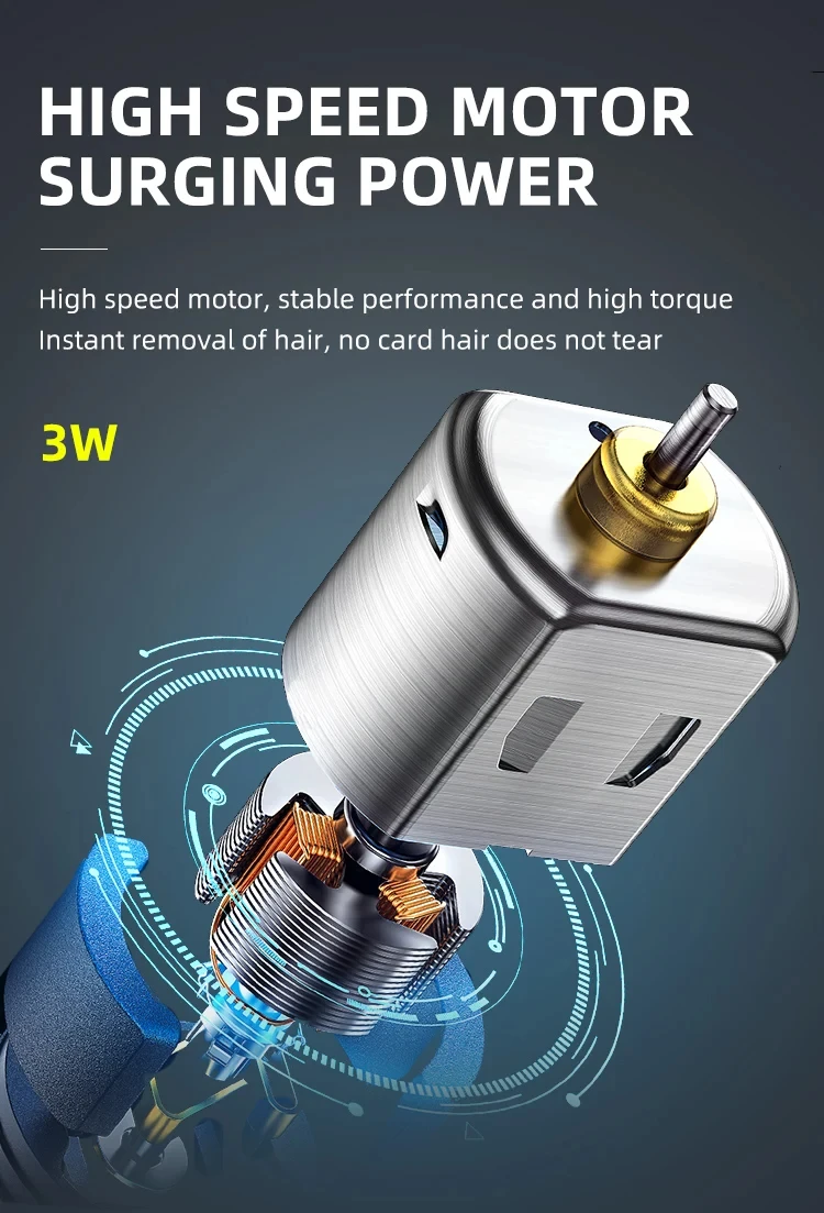 Kemei KM-418 Waterproof Hair Clipper Rechargeable Electric Barber Trimmer Professional Cordless Hair Cutting Machine For Men
