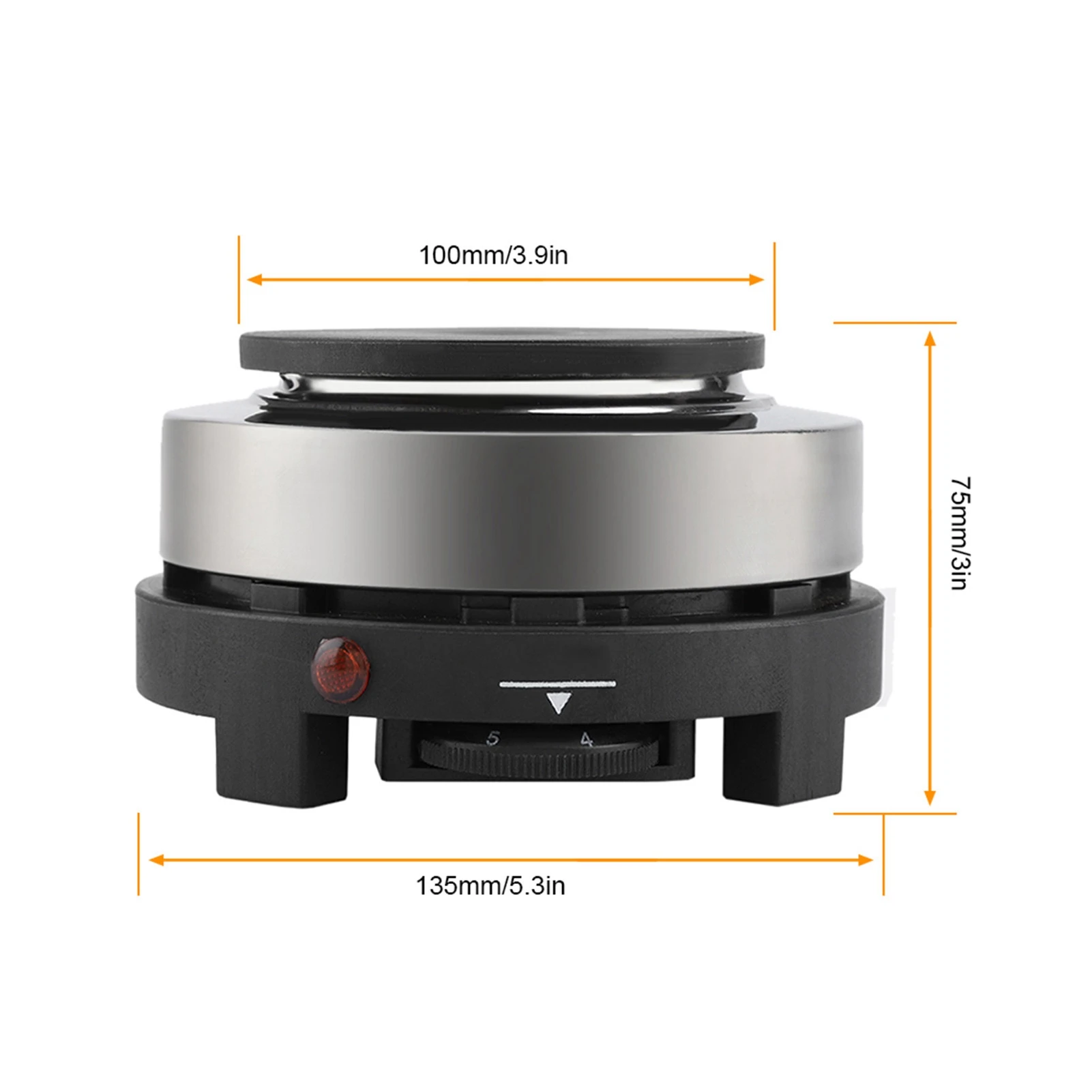 Portable 500W Electric Mini Stove Hot Plate Multifunction Home Heater (US Plug 110V)
