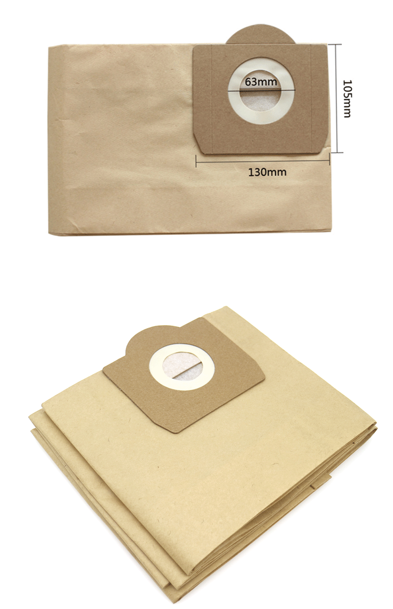 Paper Dust Bags For Karcher MV3 WD3 WD3200 WD3300 A2204 A2656 WD3.500P SE4001 SE4002 For Rowenta RB88 RU100 Vacuum Cleaner Parts