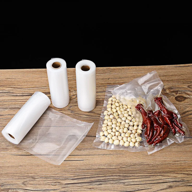 Vacuum Food Saver Sealer Bags Rolls 12/15/17/20/25/28/30cmx500cm Sous Vide Storage Packaging bag for Meat Fruits Vegetables Nuts