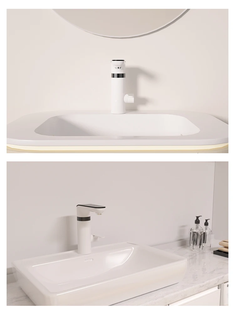 Fudeer 3400W 220V Electric Kitchen Water Heater Tap Instant Hot Stainless Steel Water Faucet Heater Cold Heating Faucet