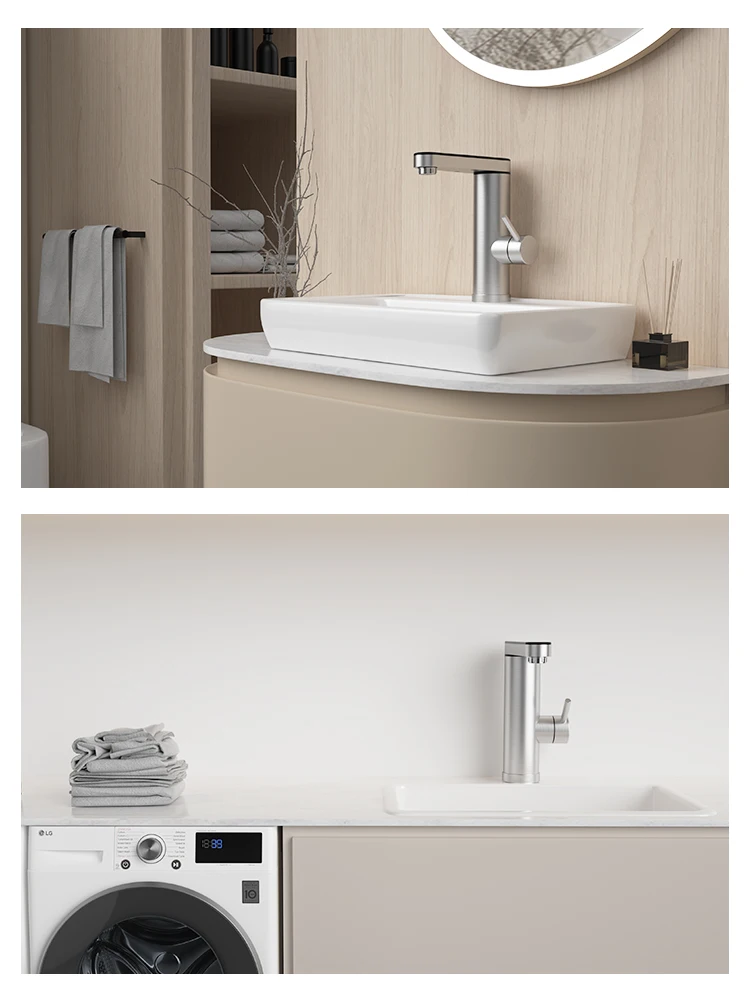 Fudeer 3400W 220V Electric Kitchen Water Heater Tap Instant Hot Stainless Steel Water Faucet Heater Cold Heating Faucet