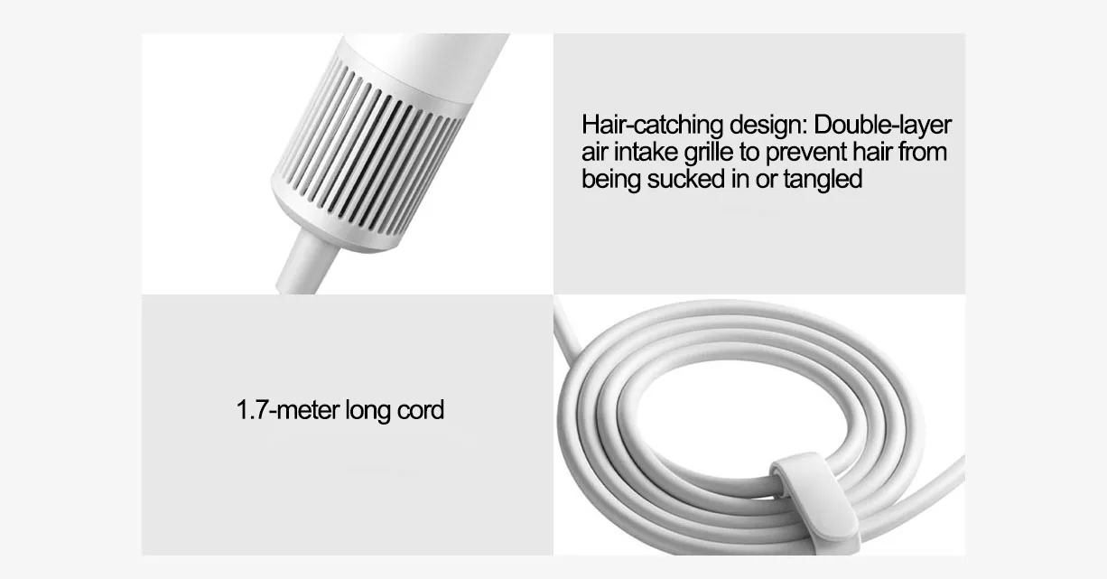 MIJIA High Speed Hair Dryer H501SE 62m/s Wind Speed Negative Ion Hair Care 110,000 Rpm Professional Dry 220V CN Version