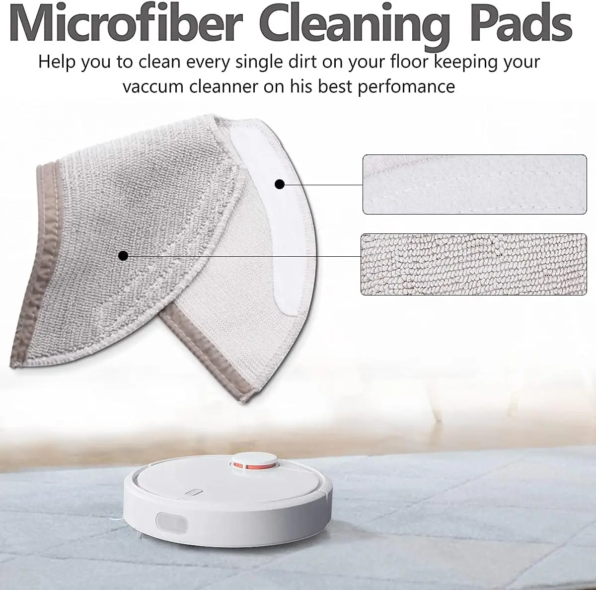 Full Coverage Mopping Cloths for Xiaomi Roborock S5 S50 S51 S55 S6 S6 MAXV S5 MAX Vacuum Cleaner